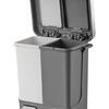 Papelera Doble Pedal 10+10L Blanco y Gris EKO Hana Recycle